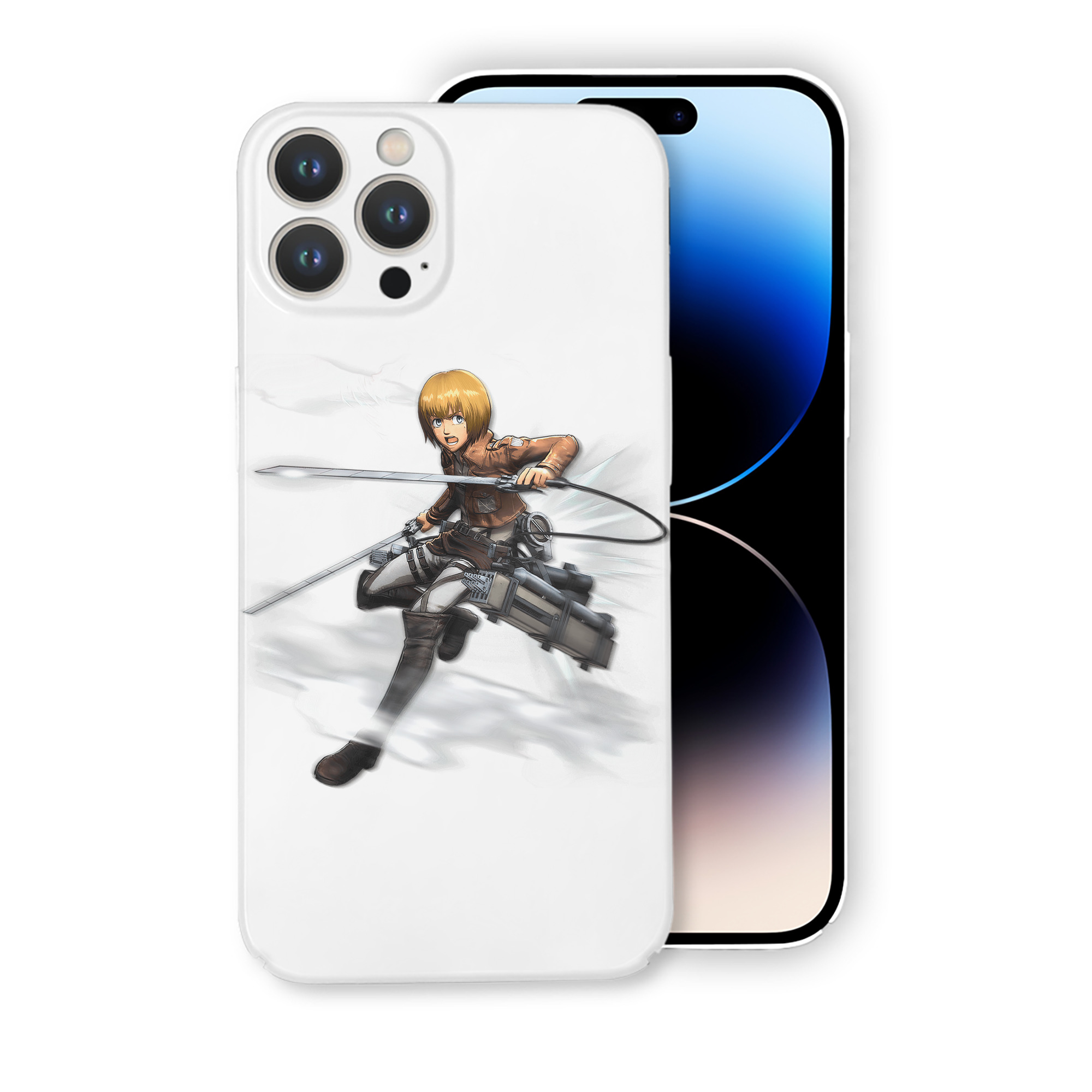 （画像用） 進撃の巨人 アルミン·アルレルト Attack on Titan Armin Arlert 【iPhone 14シリーズ対応】ハードケース